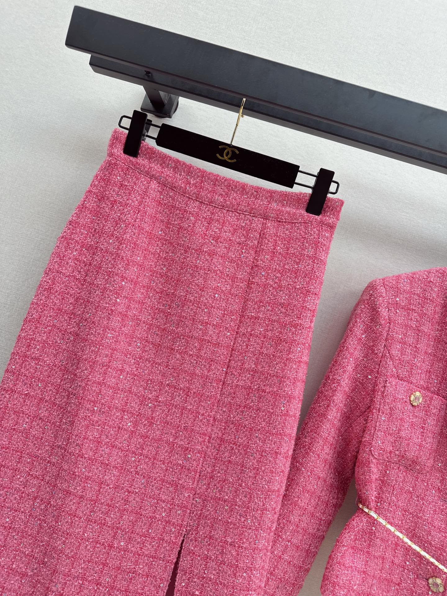 C*nel tweed Jacket + Skirt suit