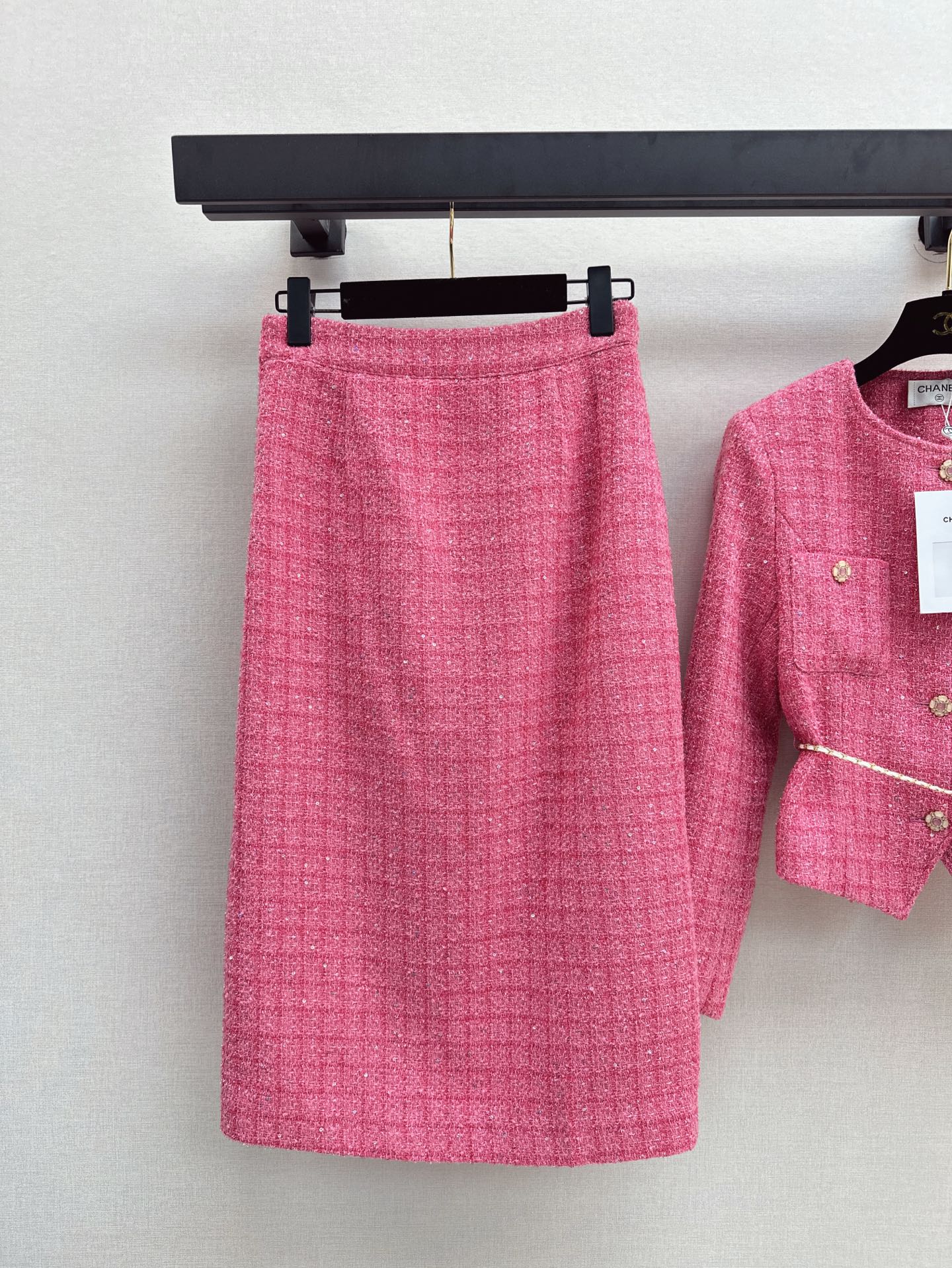 C*nel tweed Jacket + Skirt suit