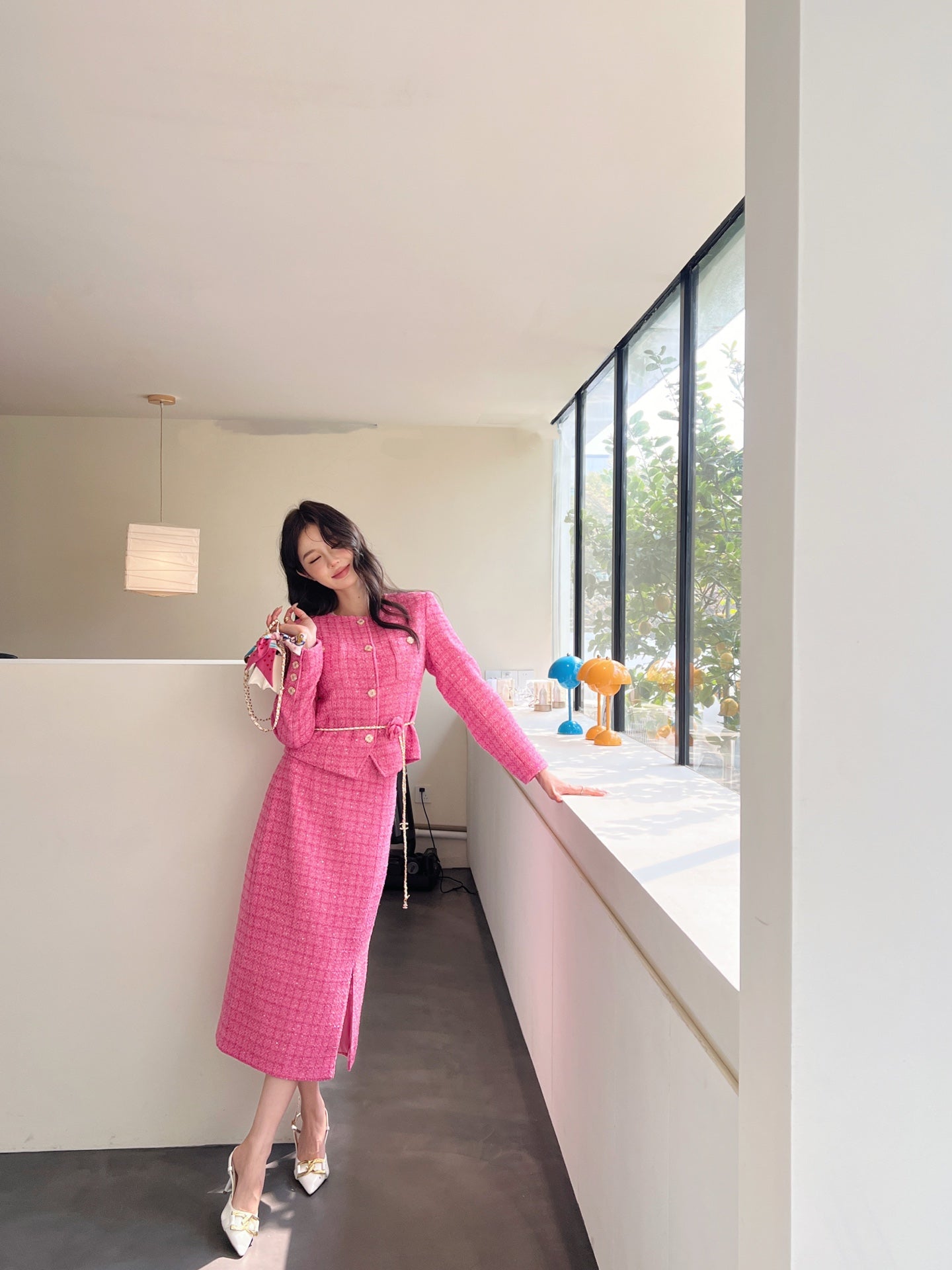 C*nel tweed Jacket + Skirt suit