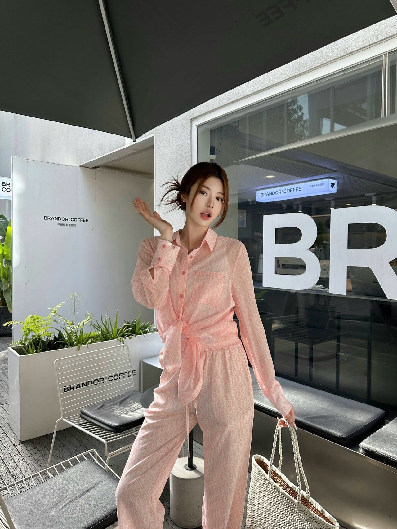 D*r 25ss Oblique Jacquard Pant