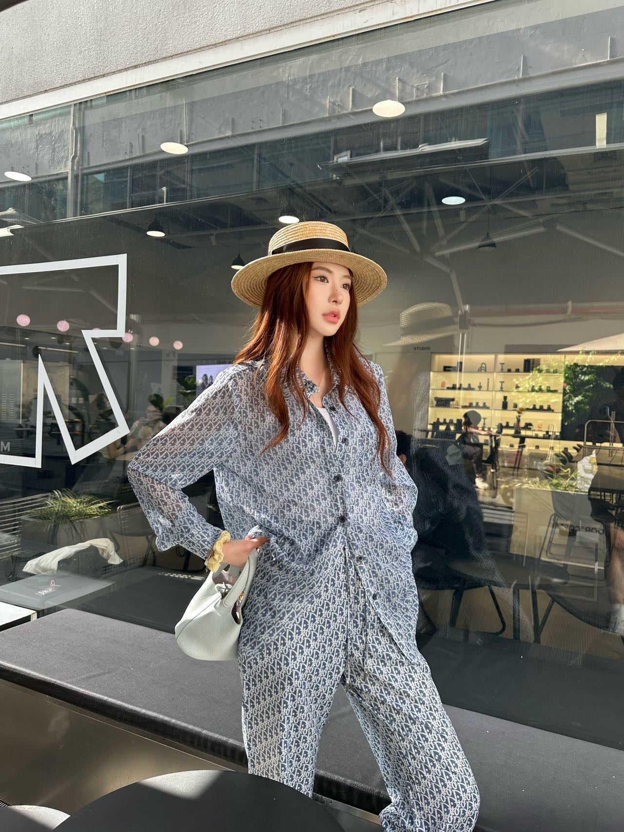 D*r 25ss Oblique Jacquard Shirt