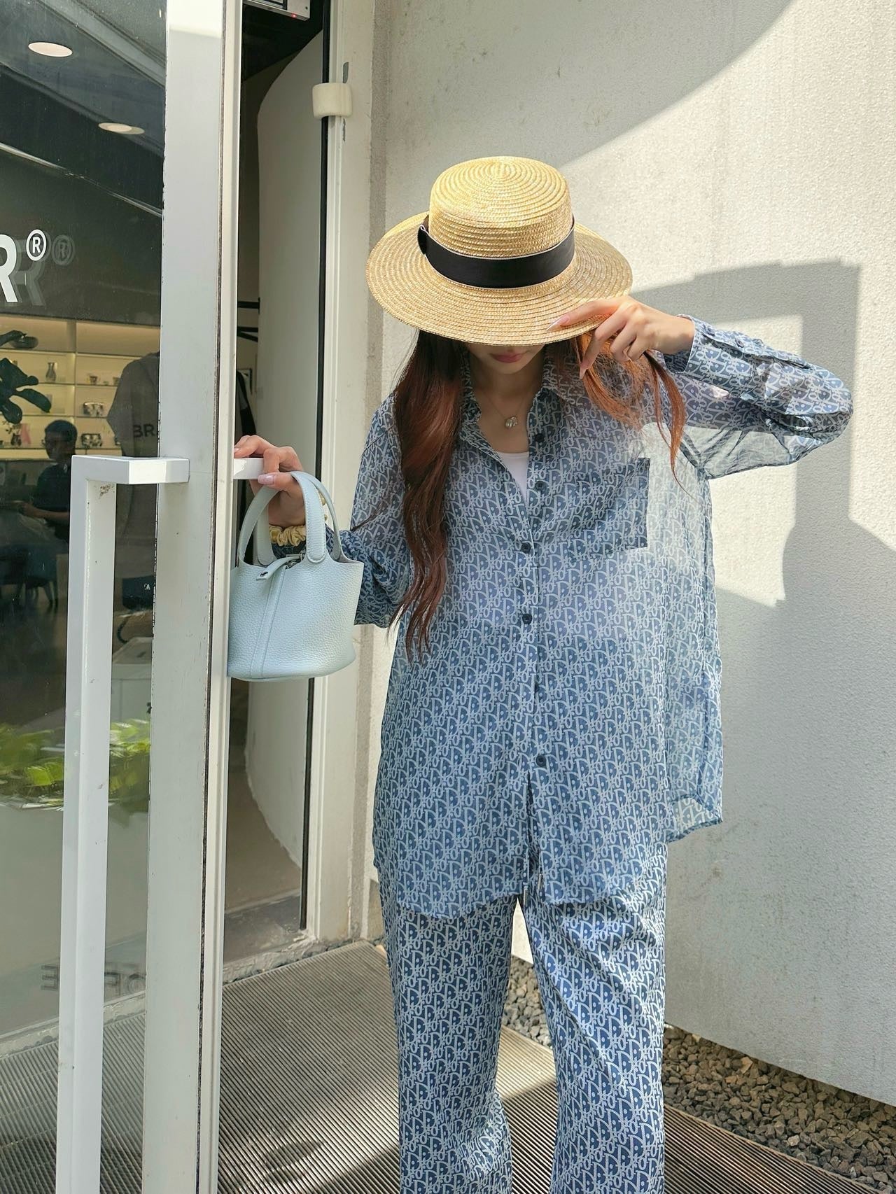 D*r 25ss Oblique Jacquard Shirt