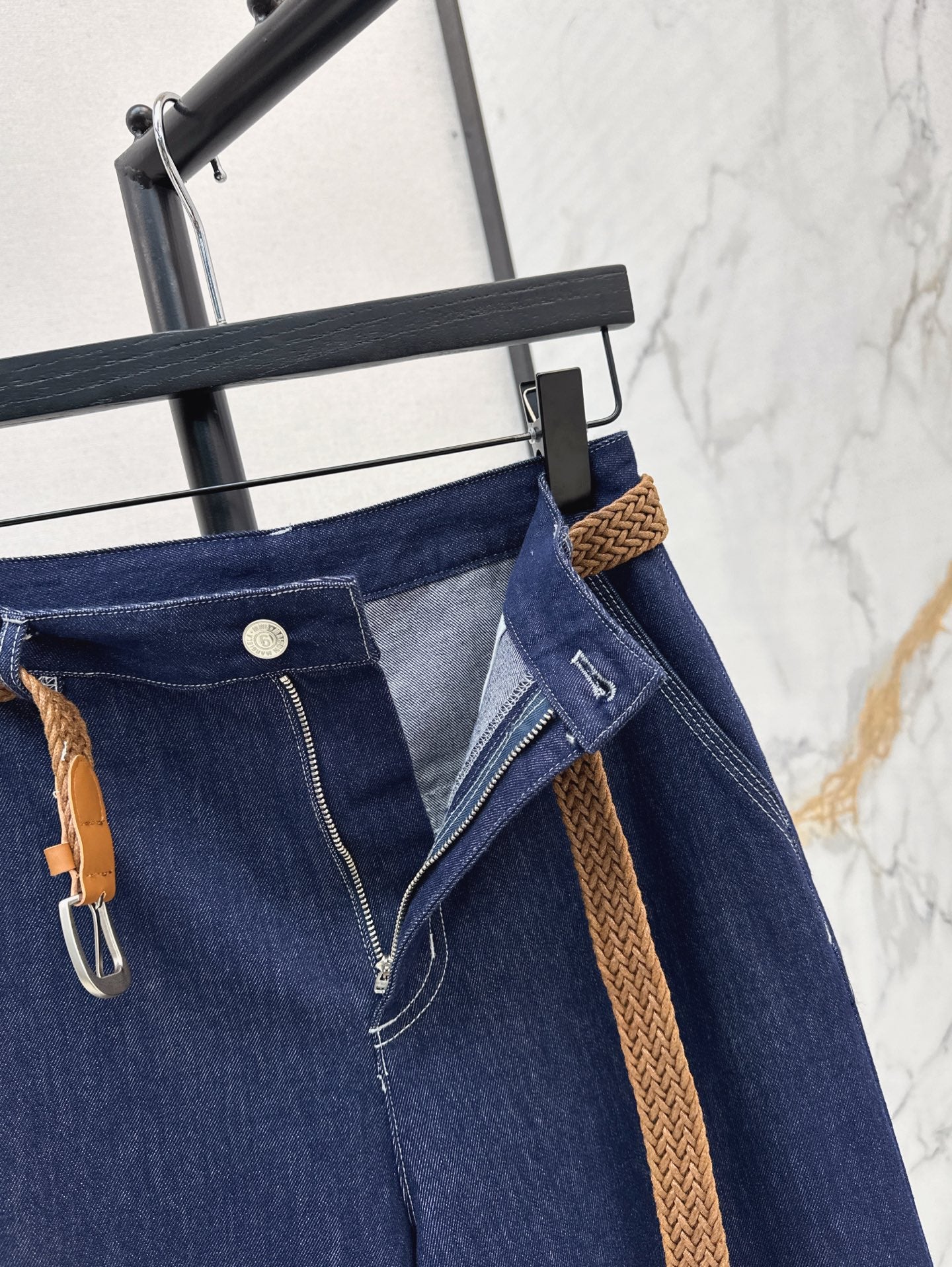 MMargi* 25ss Belted denim pant