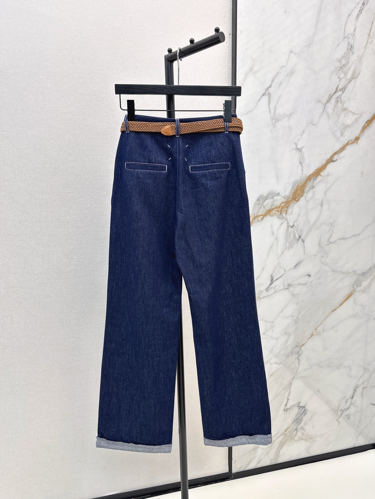 MMargi* 25ss Belted denim pant