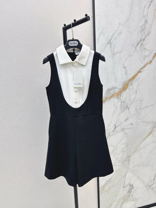 MaxM* 25ss Colorblock slim-fit jumpsuit