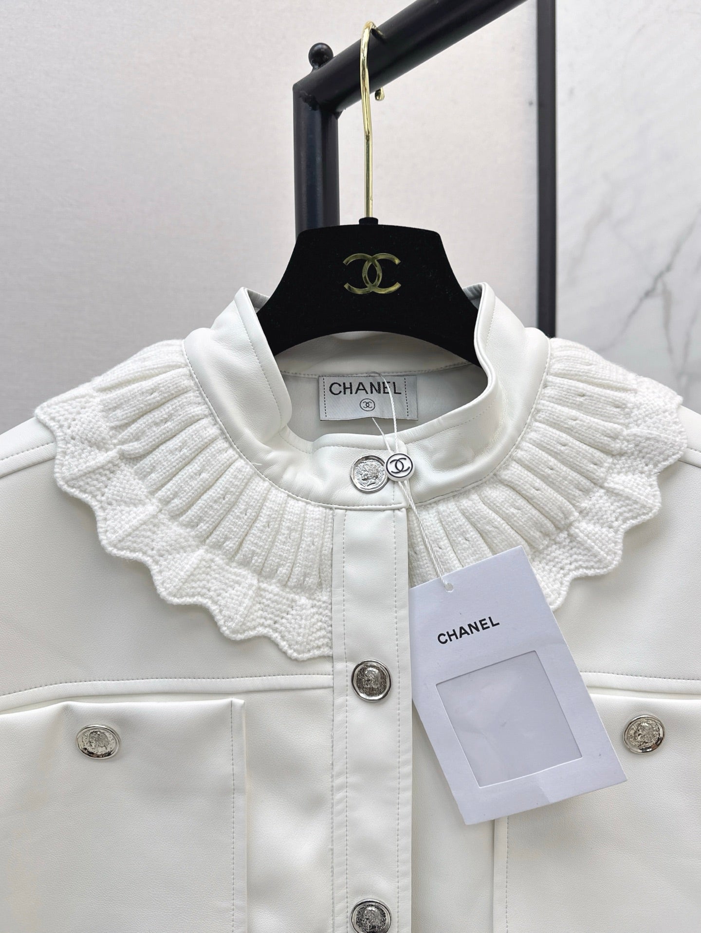 C*nel 25ss Lace-up leather vest