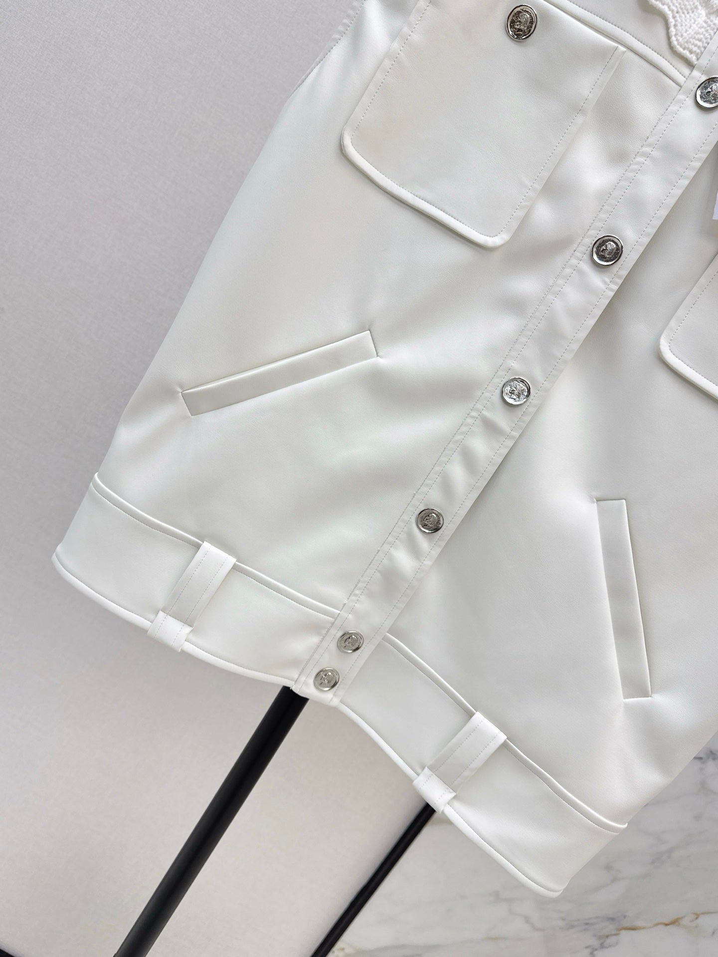 C*nel 25ss Lace-up leather vest