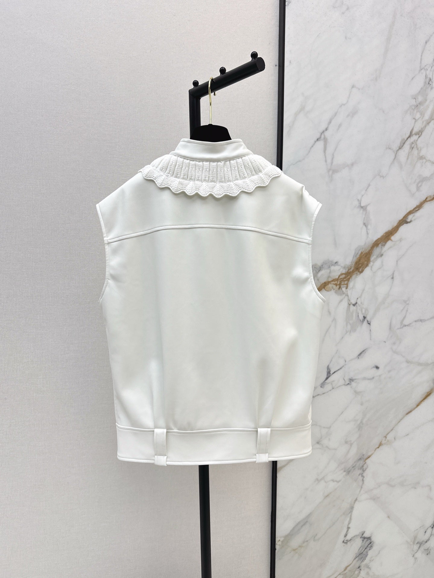 C*nel 25ss Lace-up leather vest