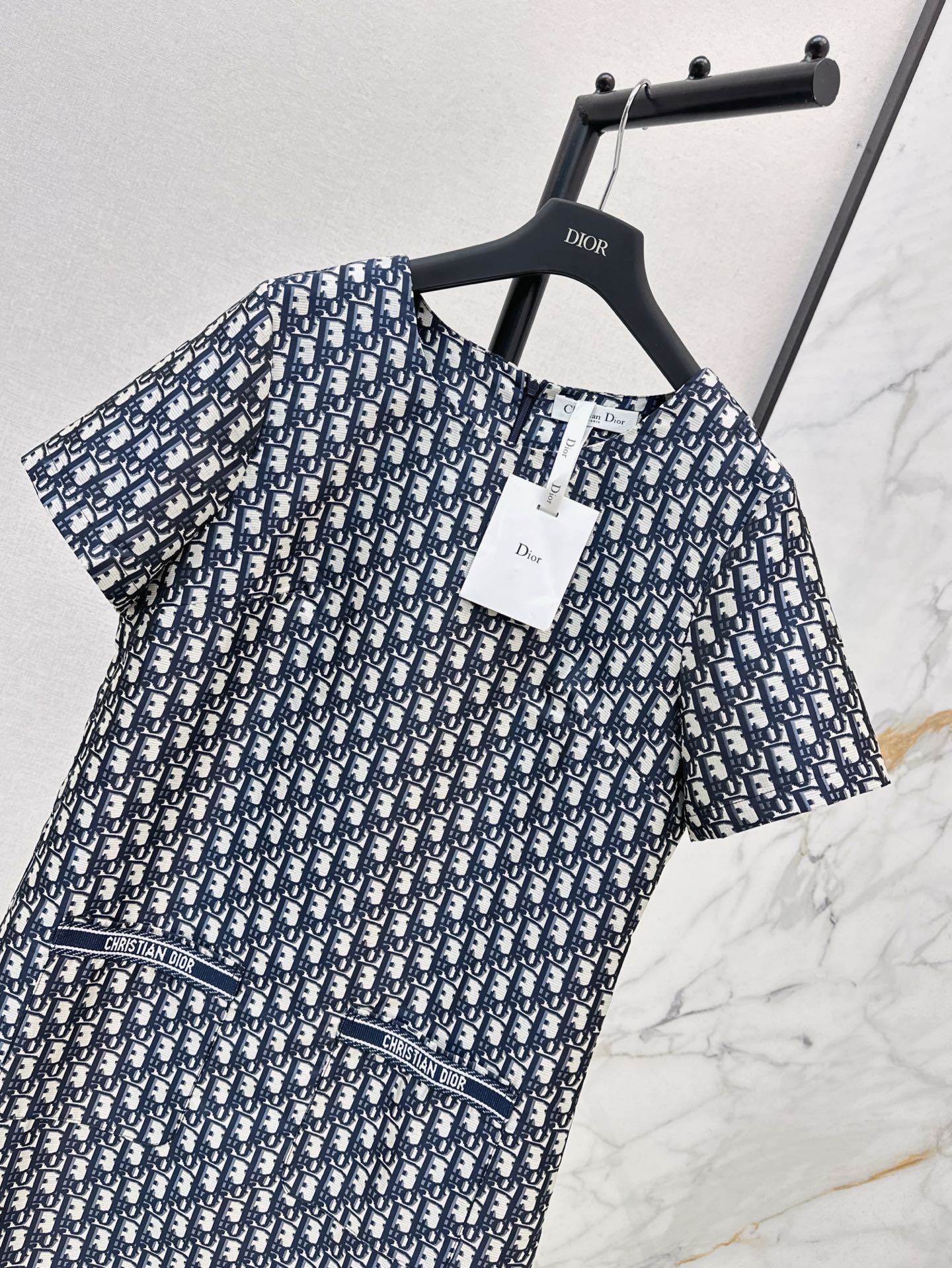 D*r 25ss jacquard short dress