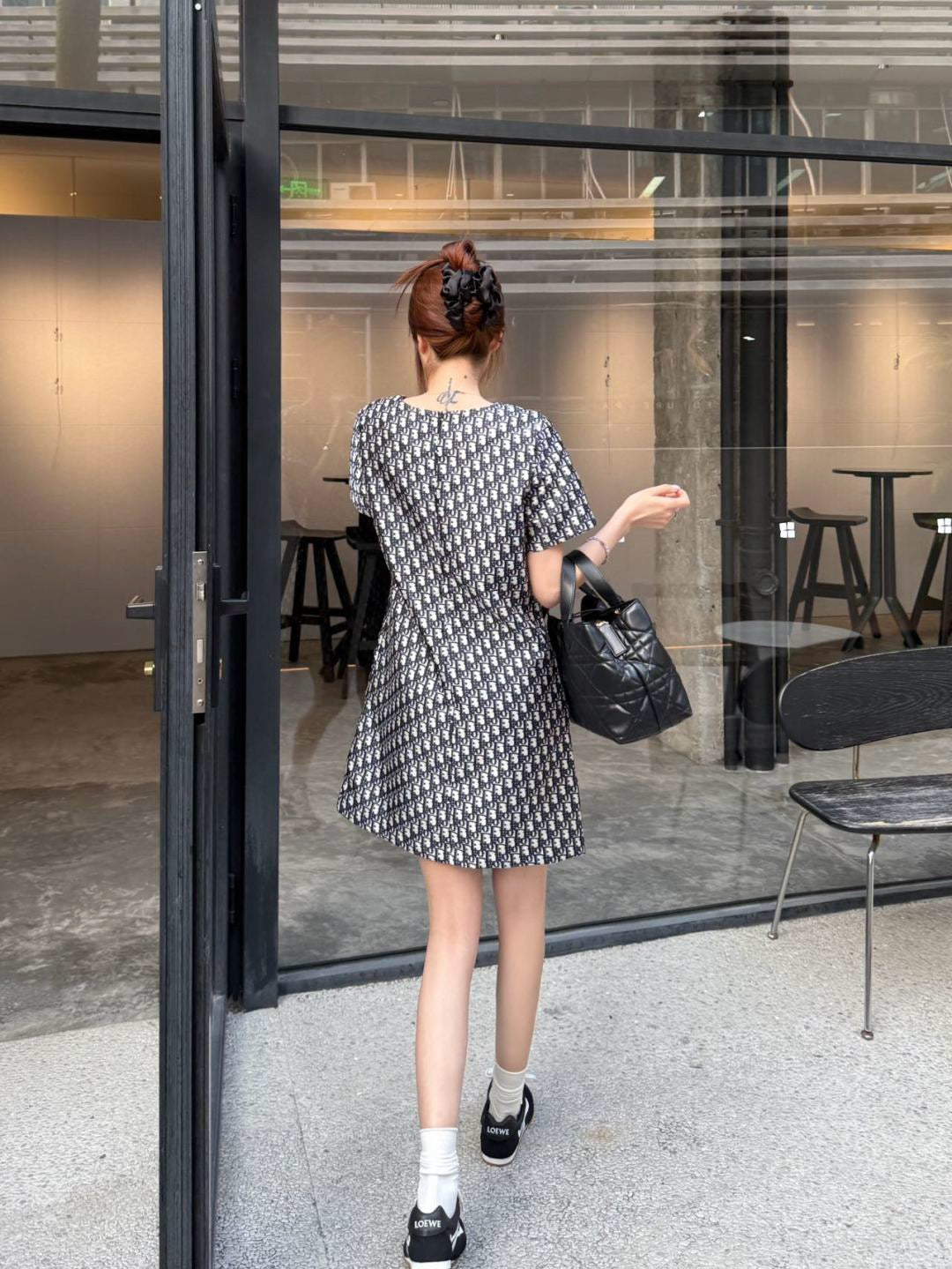 D*r 25ss jacquard short dress