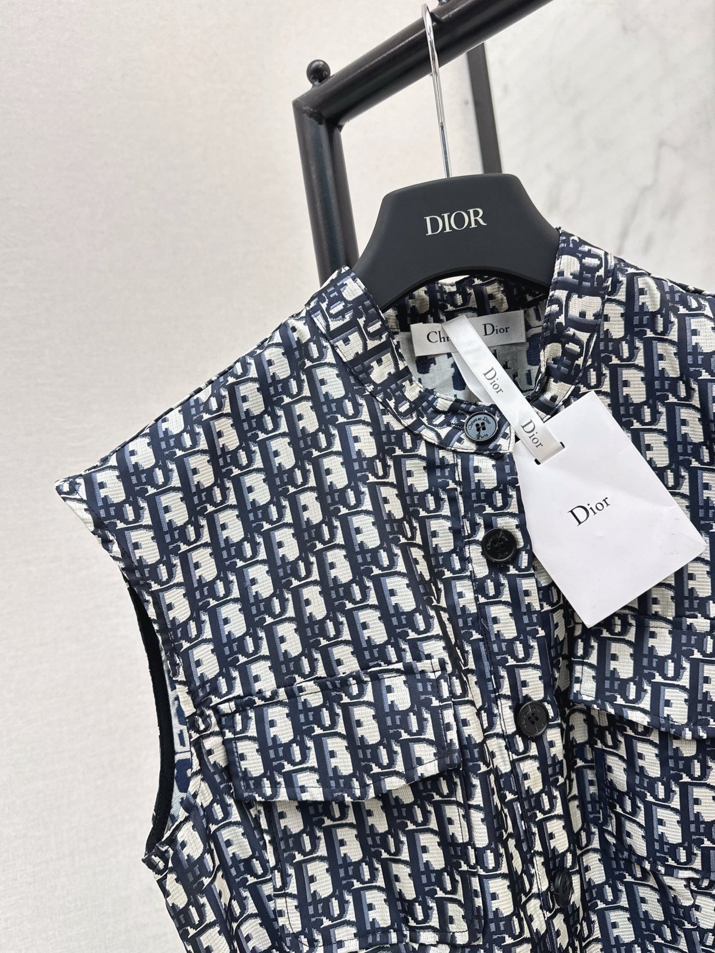 D*r 25ss jacquard Tied Belt short dress