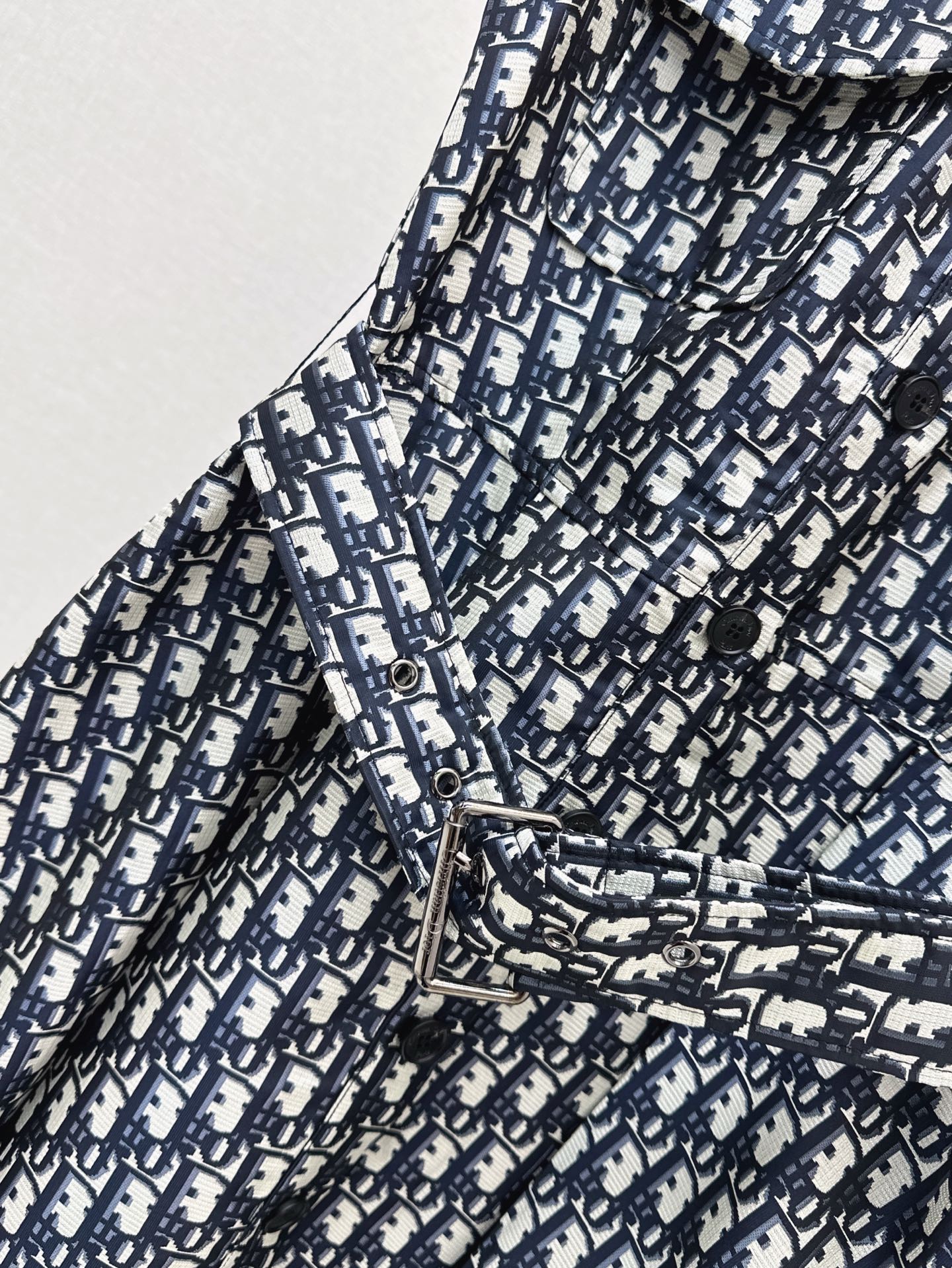 D*r 25ss jacquard Tied Belt short dress