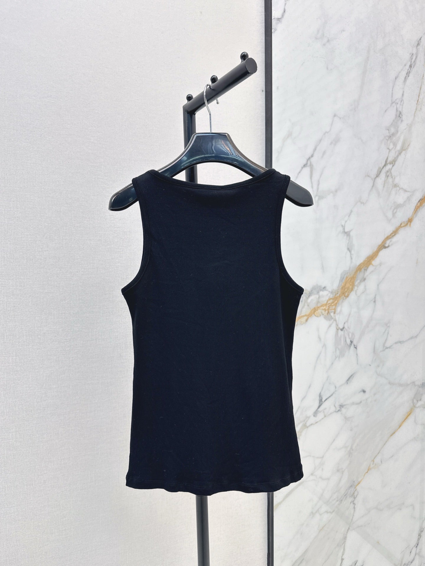 YS* 25ss Front logo print knit vest