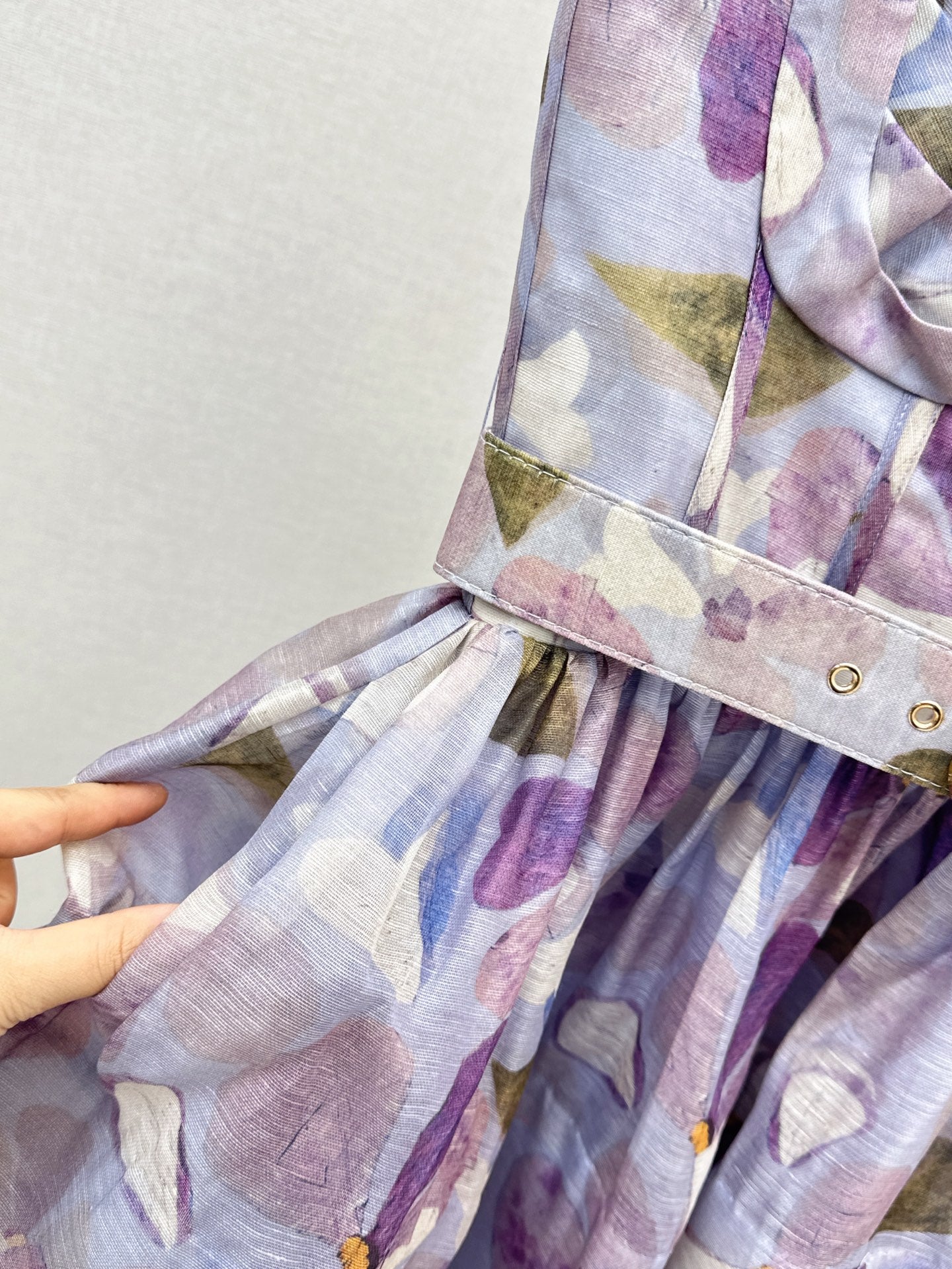 Zim* 25ss Floral pattern slip dress