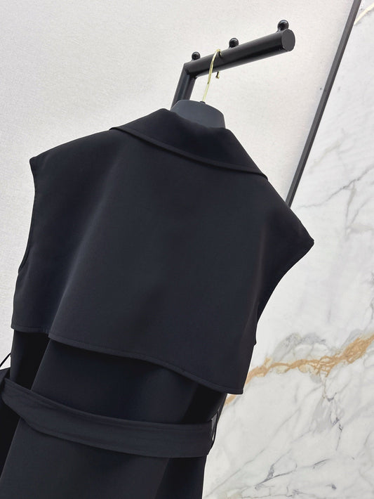 Loui* 25ss Belted Double-Breasted Dress