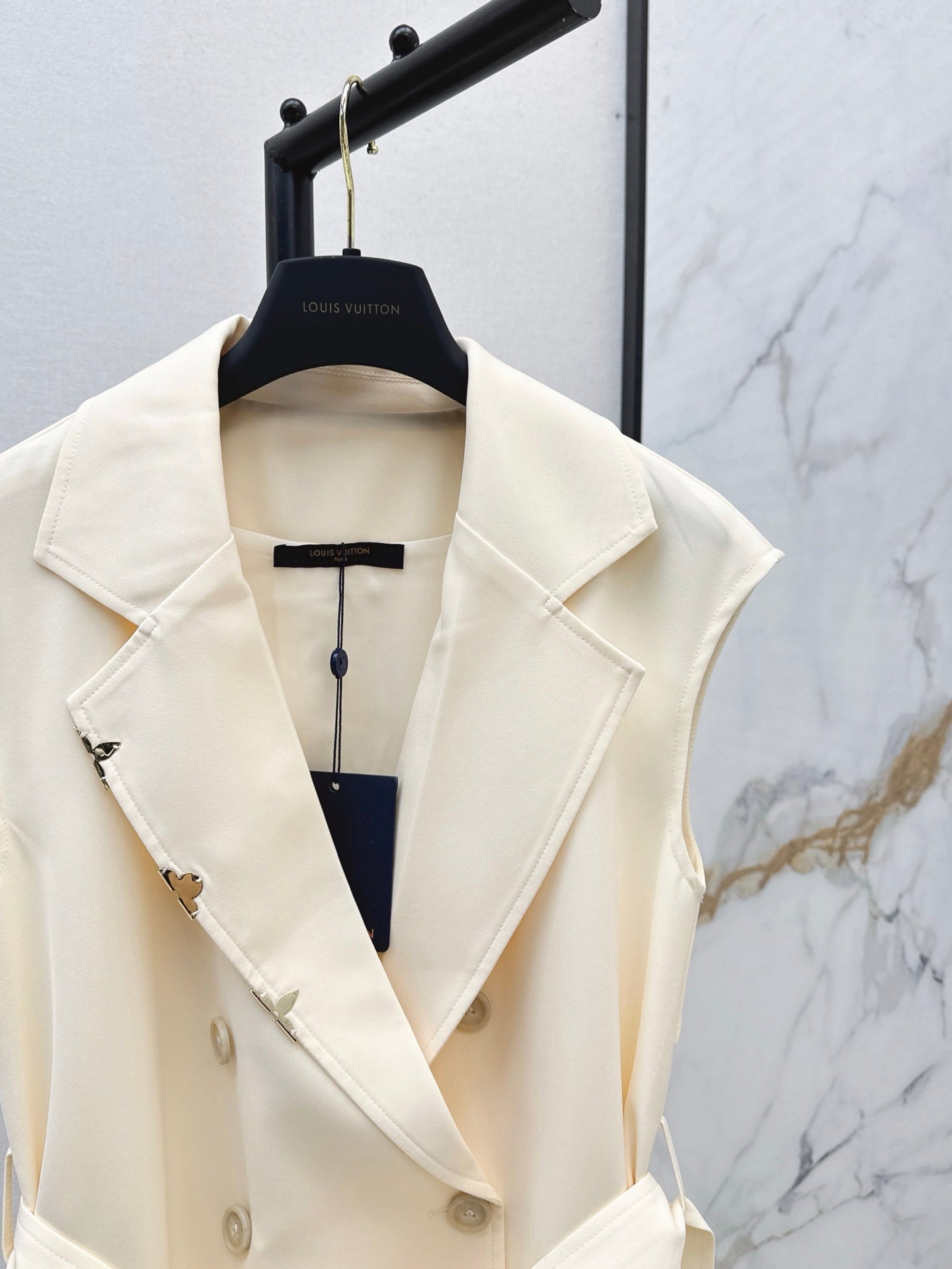 Loui* 25ss Belted Double-Breasted Dress