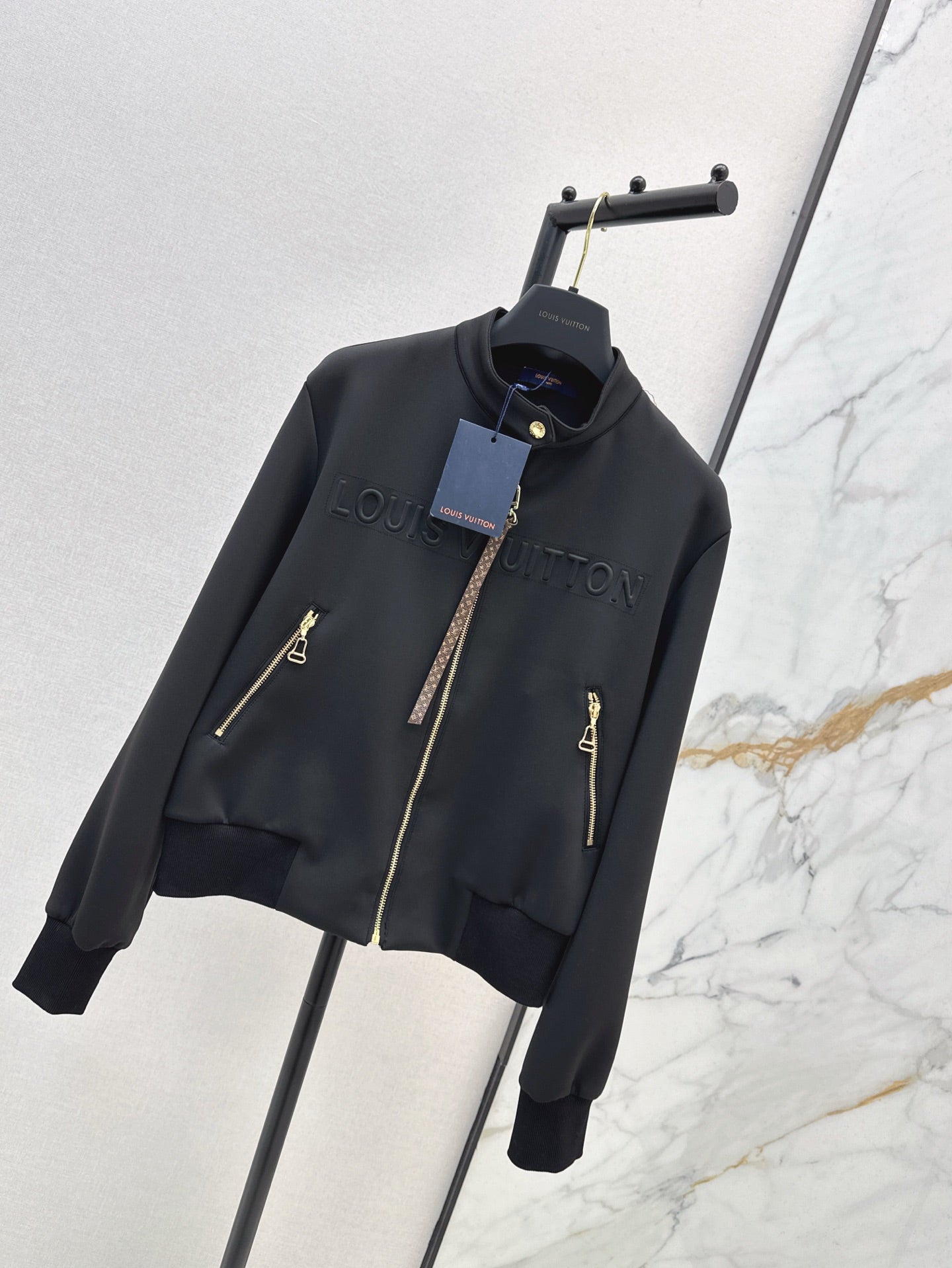 Loui* Embossed Bomber Jacket