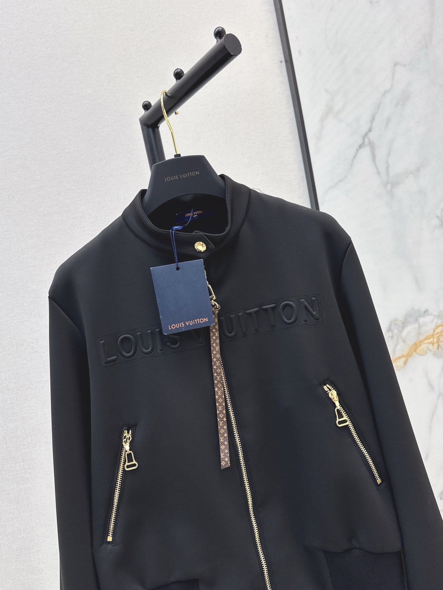 Loui* Embossed Bomber Jacket