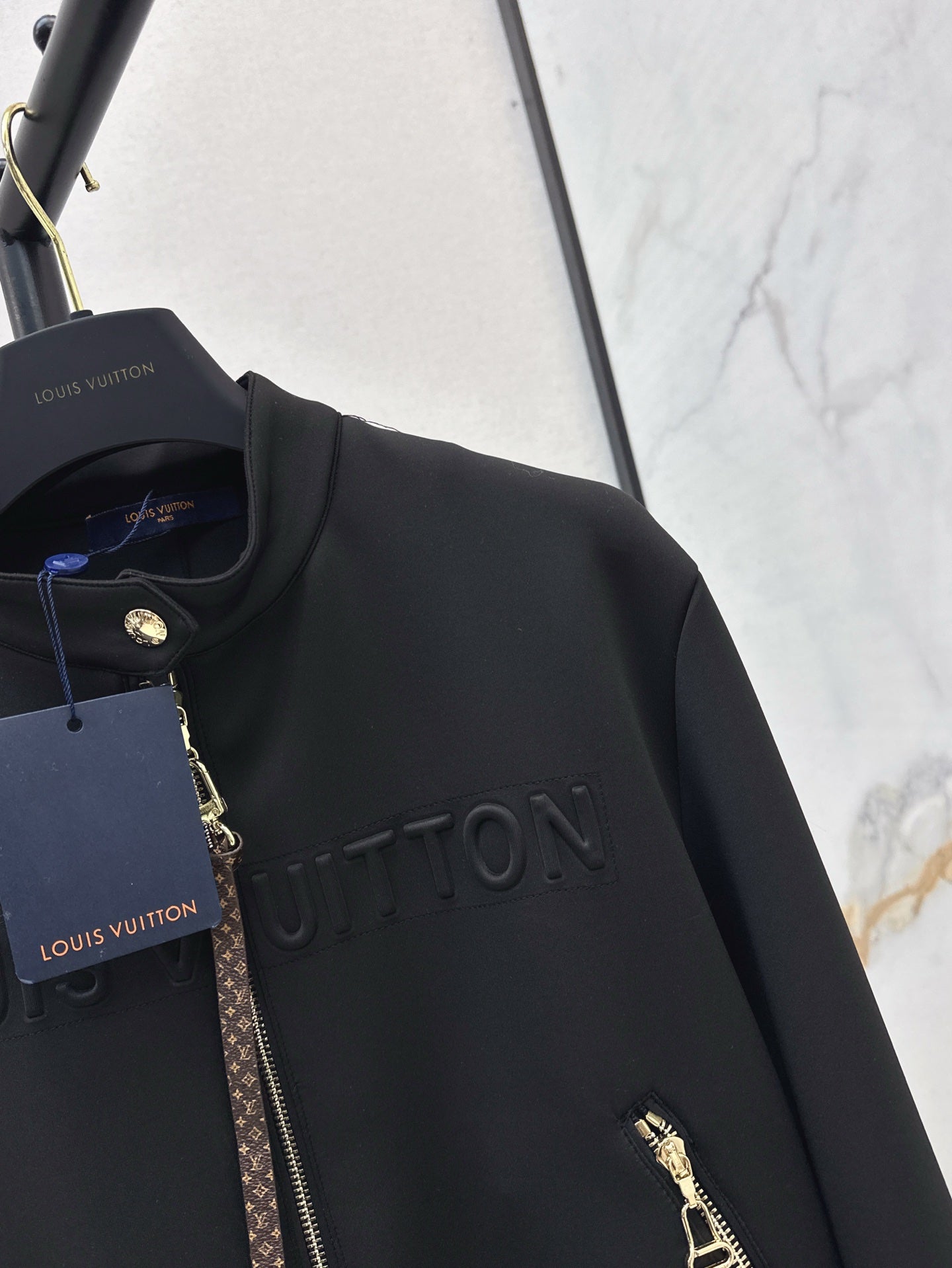 Loui* Embossed Bomber Jacket