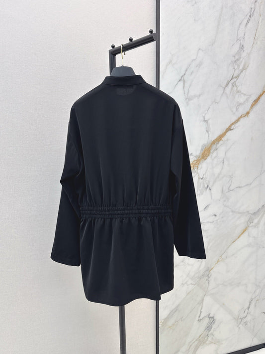 Loui* 25ss Long-Sleeved Lavallière Dress