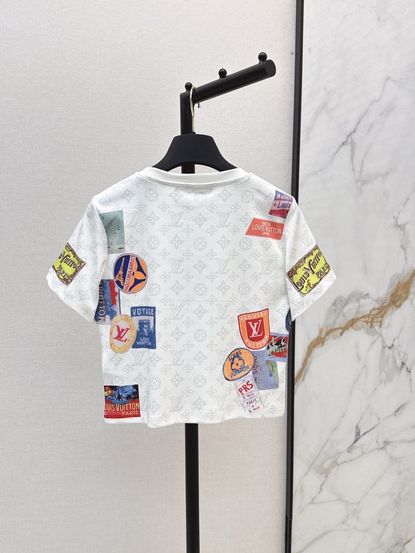 Loui* 25ss Patch print crop top