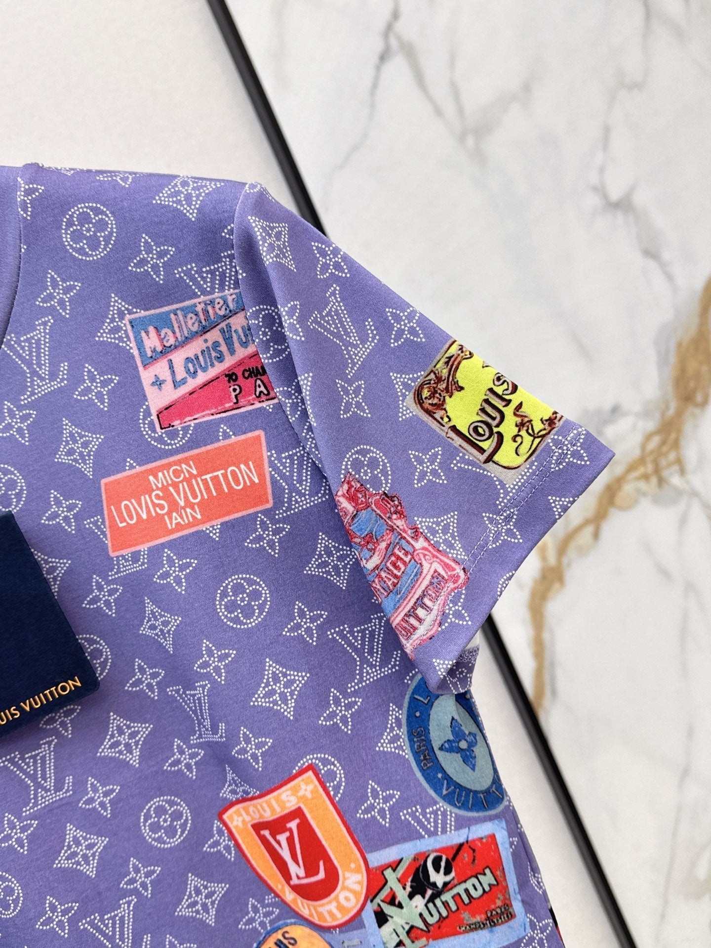 Loui* 25ss Patch print crop top