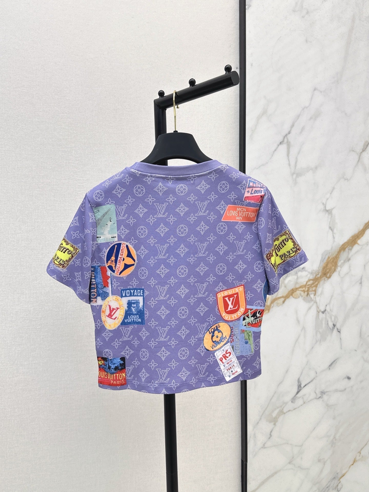 Loui* 25ss Patch print crop top