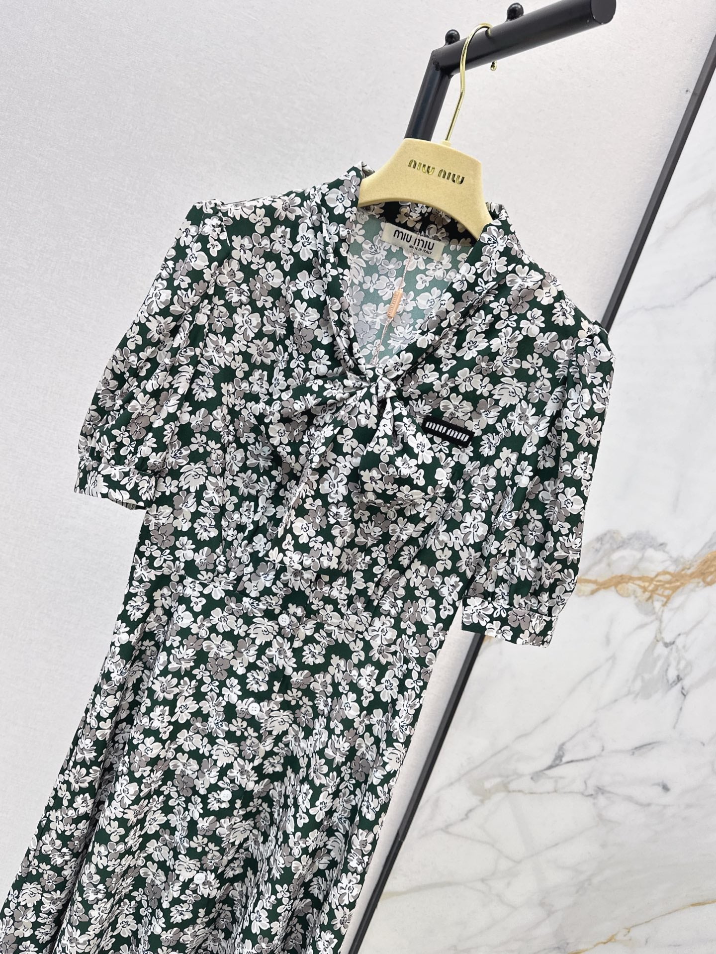 M*u 25ss Floral ribbon dress