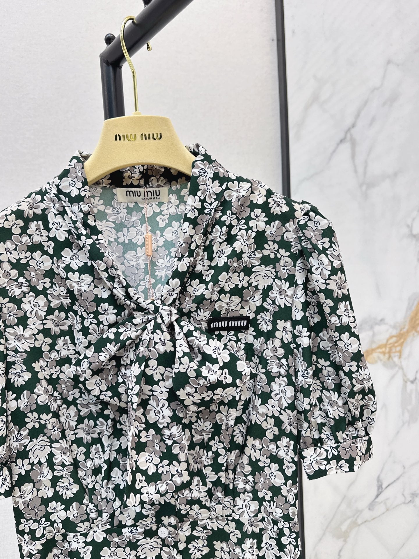 M*u 25ss Floral ribbon dress