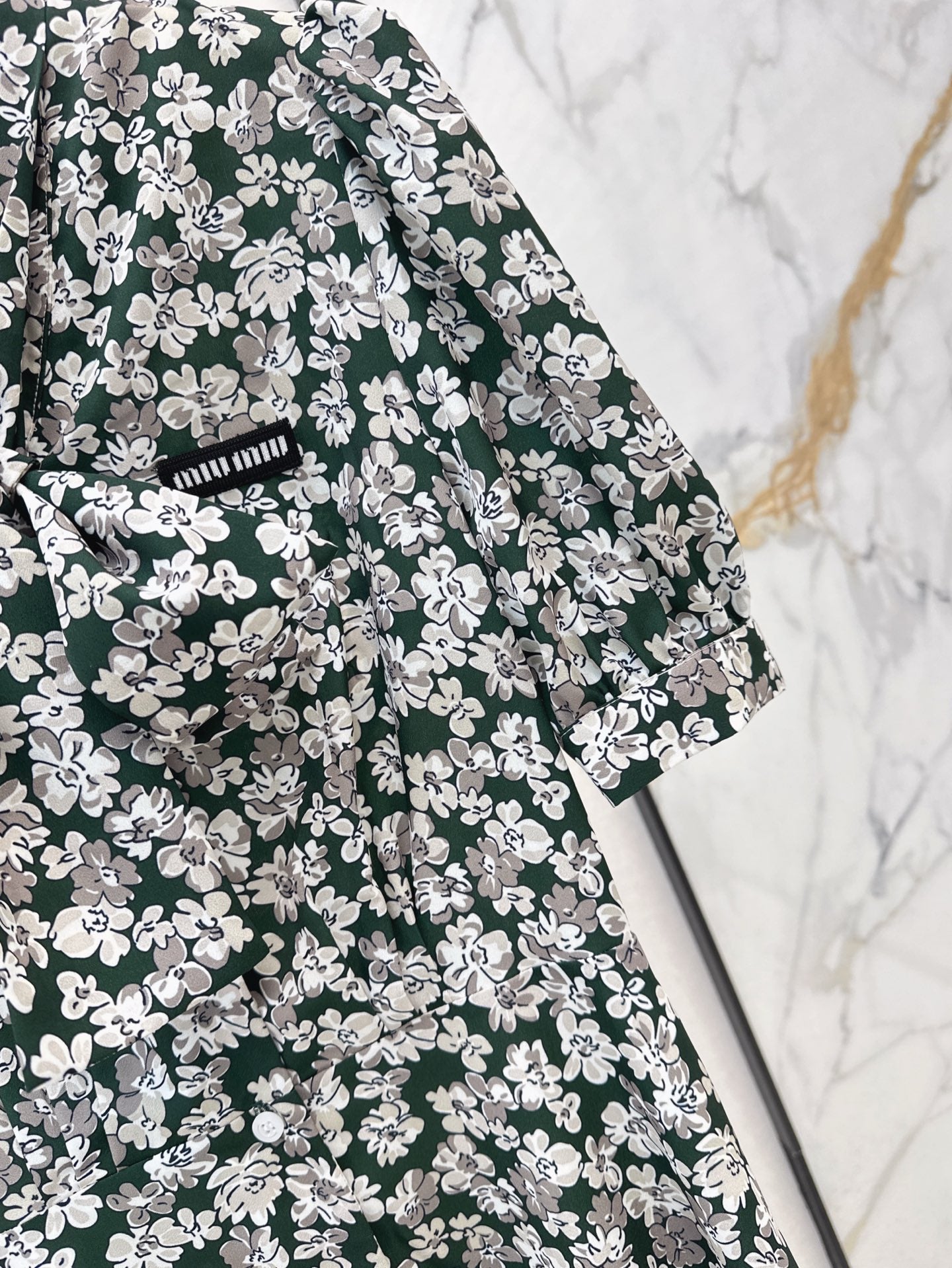 M*u 25ss Floral ribbon dress