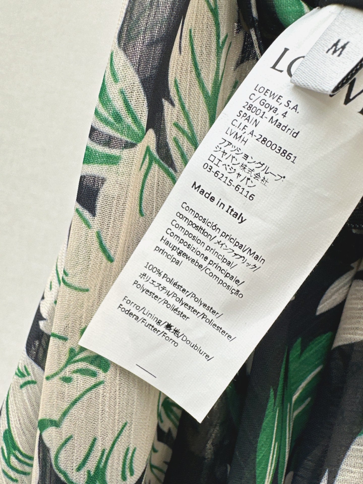 Loe* 25ss Floral print irregular layered skirt