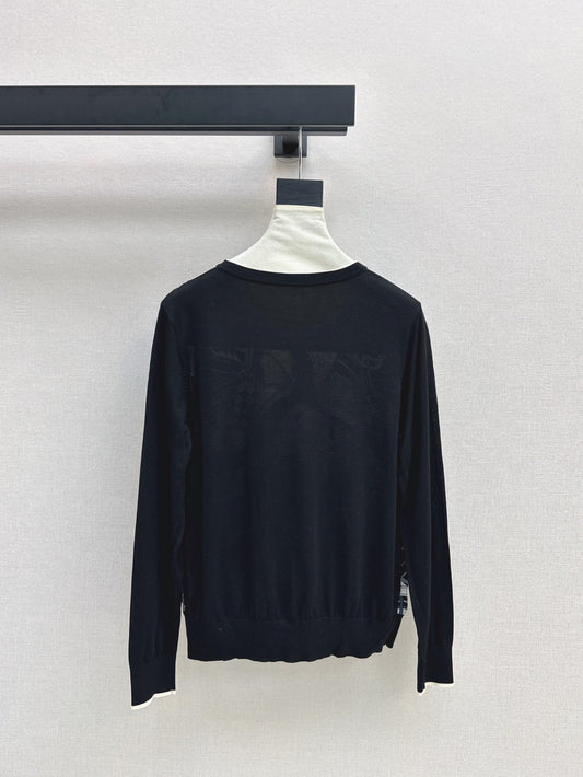 Herm* 25ss long-sleeve twillaine sweater