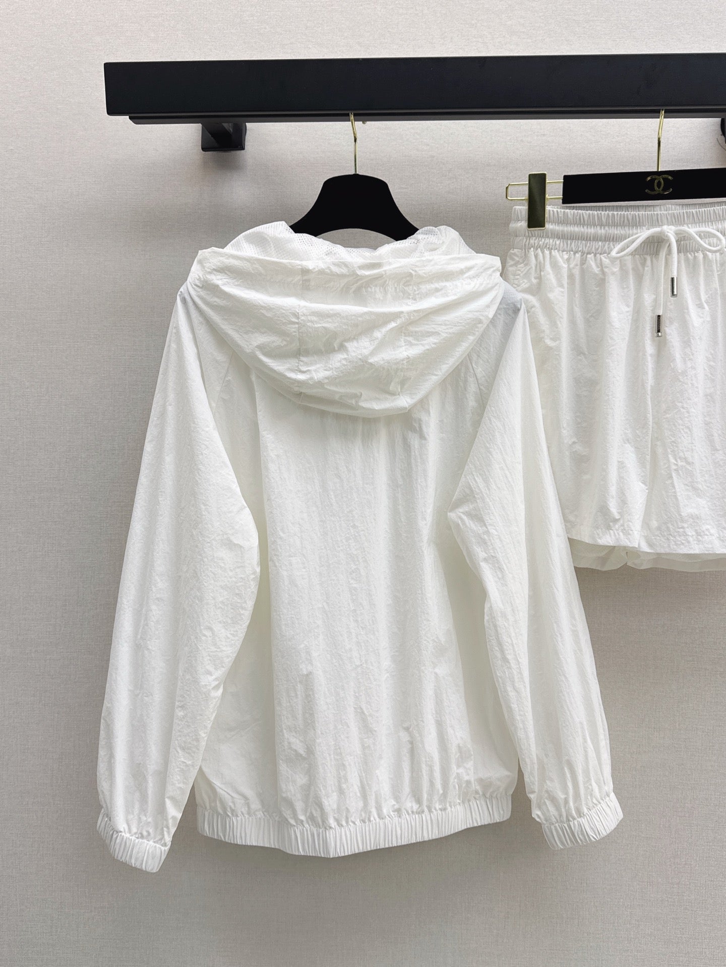 C*nel 25ss Embroidered Windbreaker + shorts set