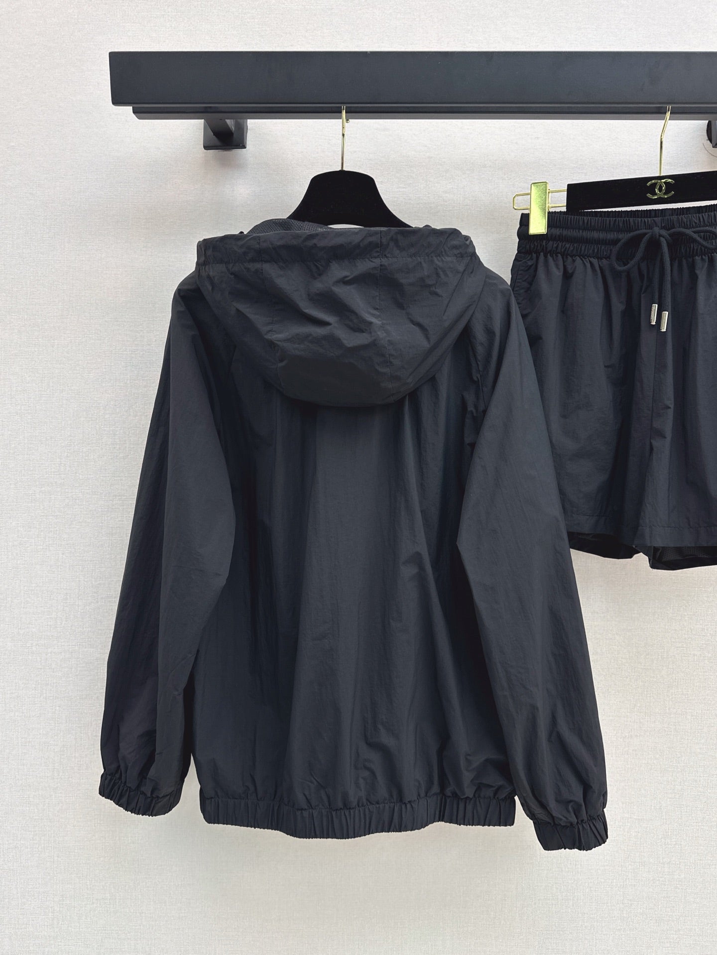 C*nel 25ss Embroidered Windbreaker + shorts set