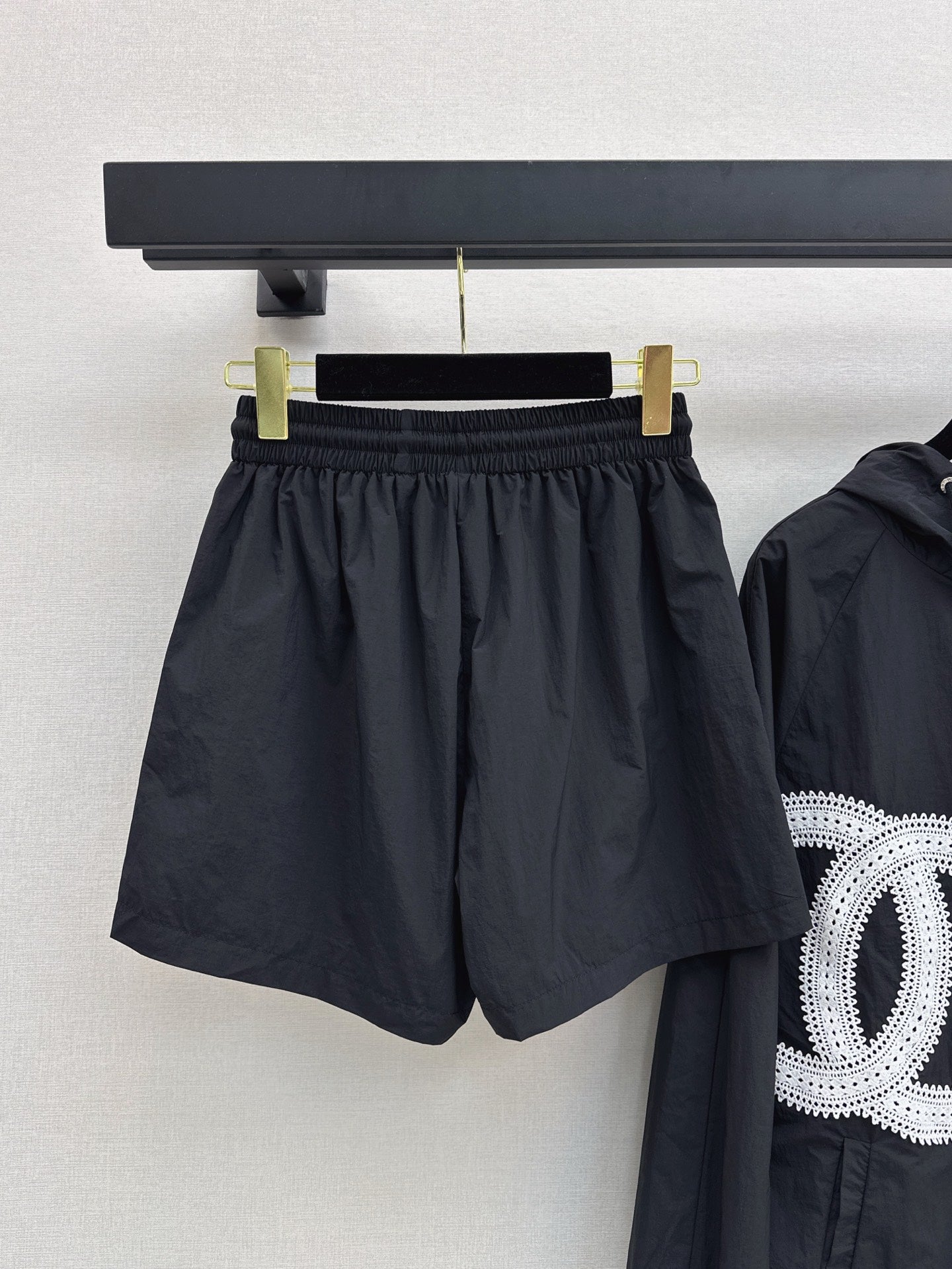 C*nel 25ss Embroidered Windbreaker + shorts set