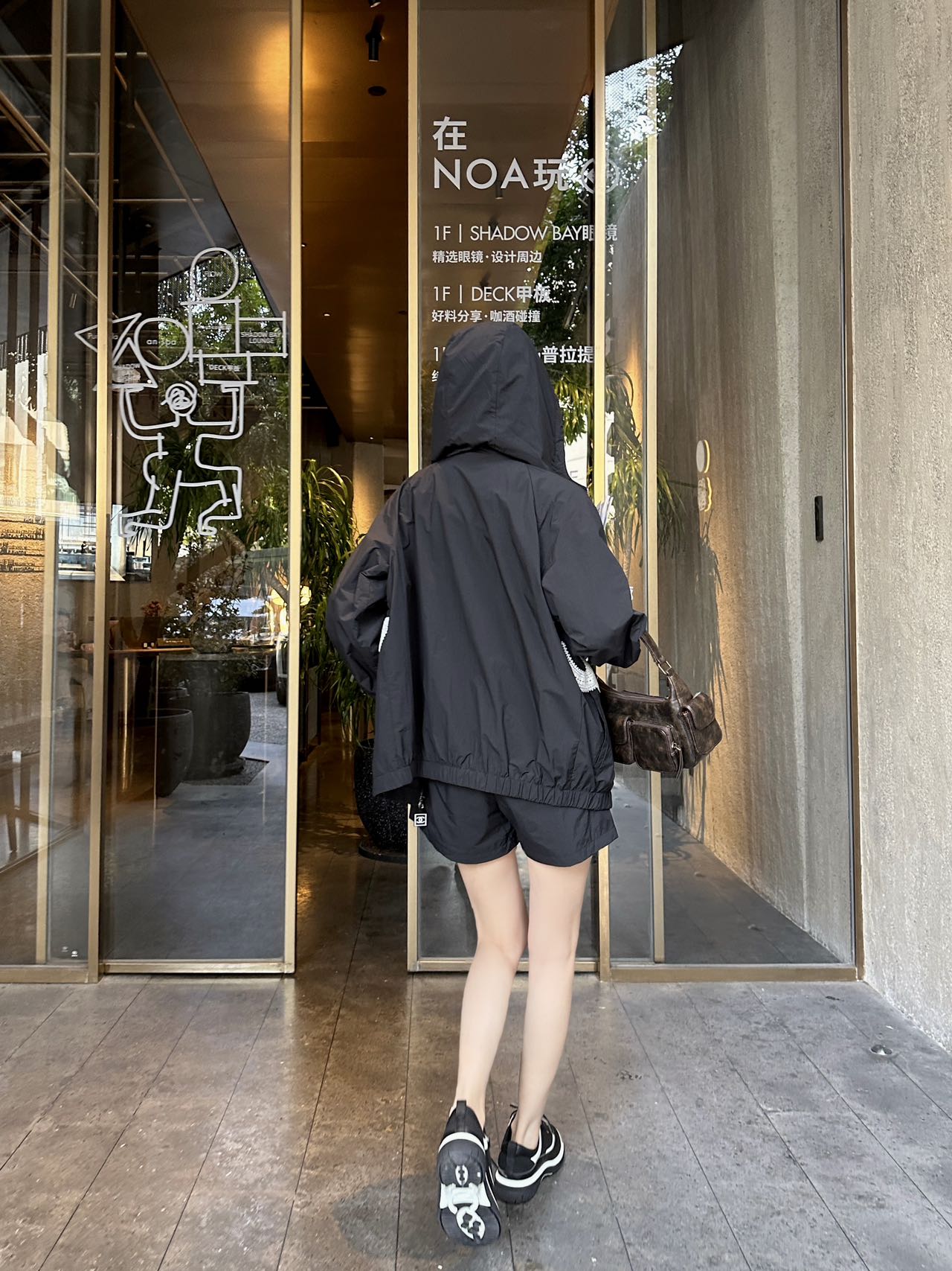 C*nel 25ss Embroidered Windbreaker + shorts set