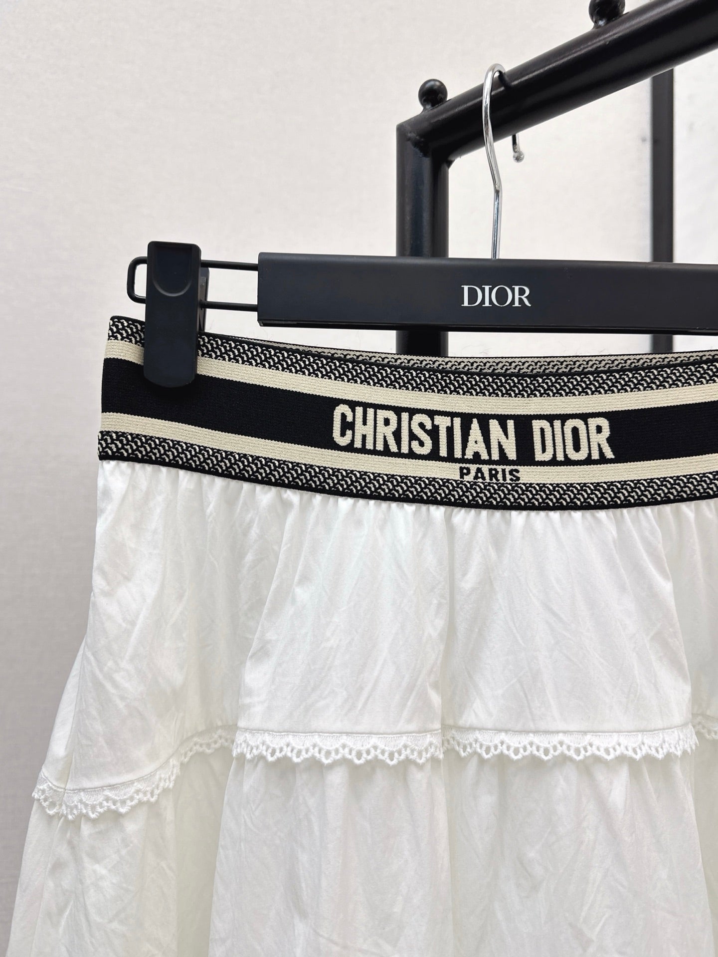 D*r 25ss Logo elastic waist skirt