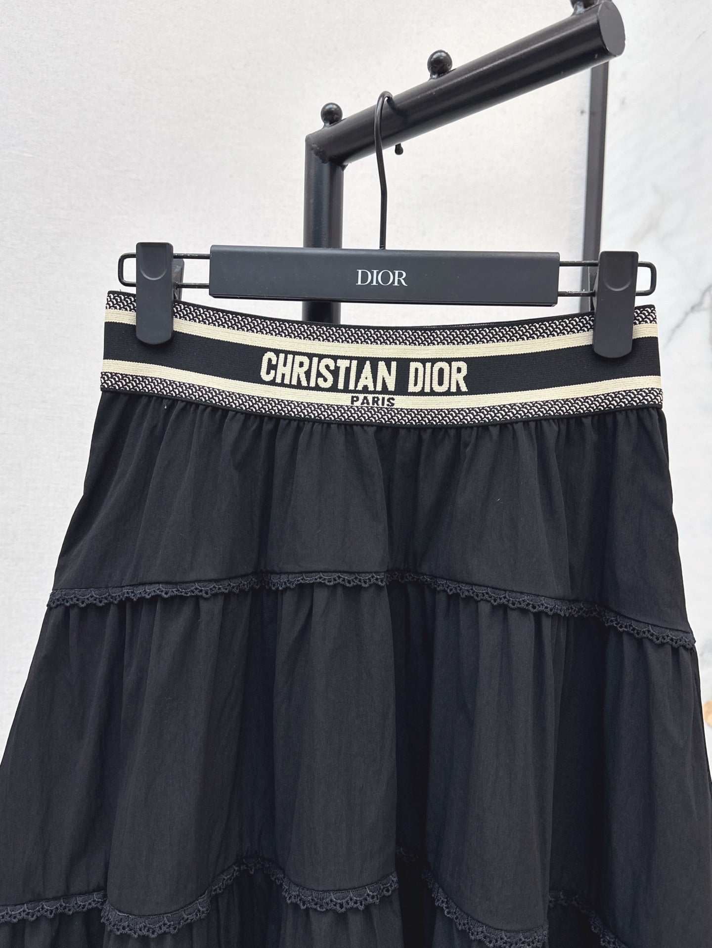 D*r 25ss Logo elastic waist skirt