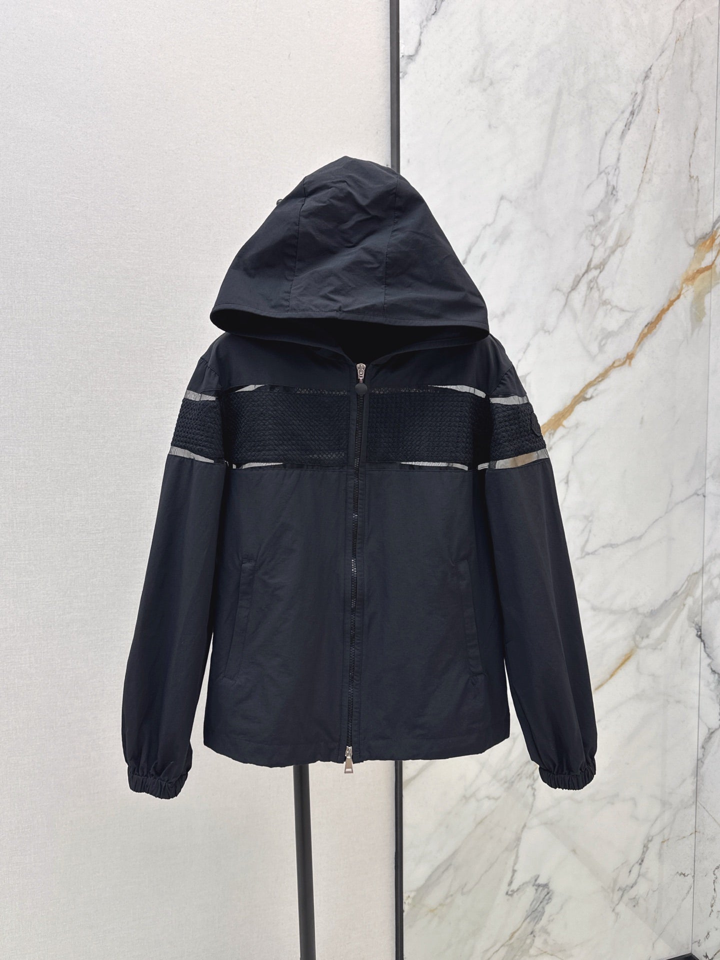 Monc* 25ss Embroidered Hooded Jacket