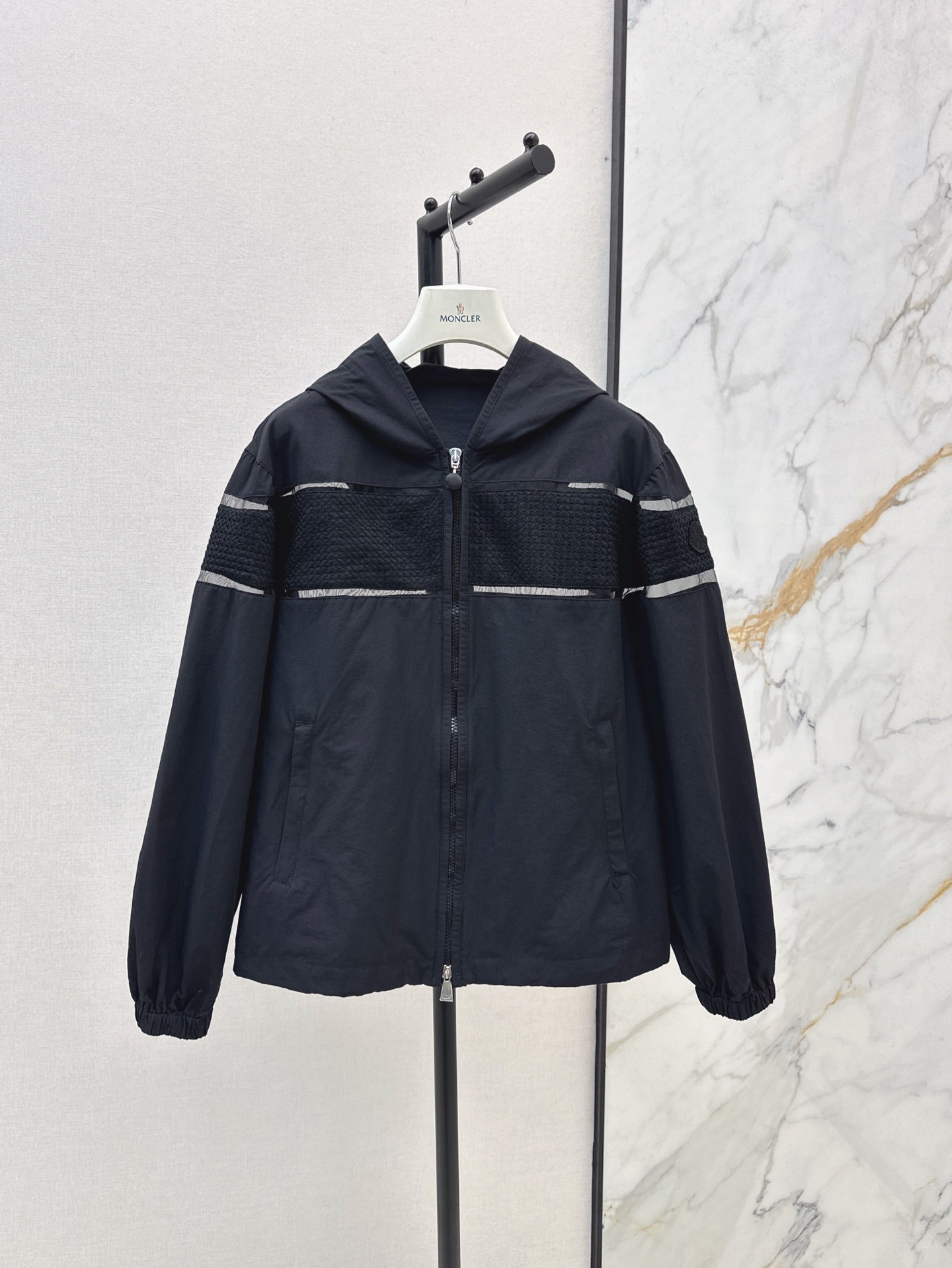 Monc* 25ss Embroidered Hooded Jacket