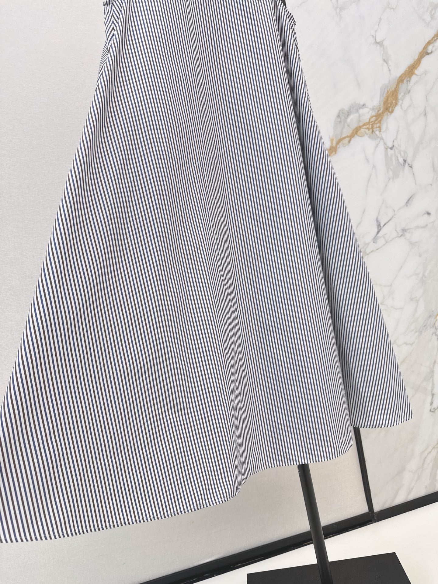 Pra* Striped A-line vest dress