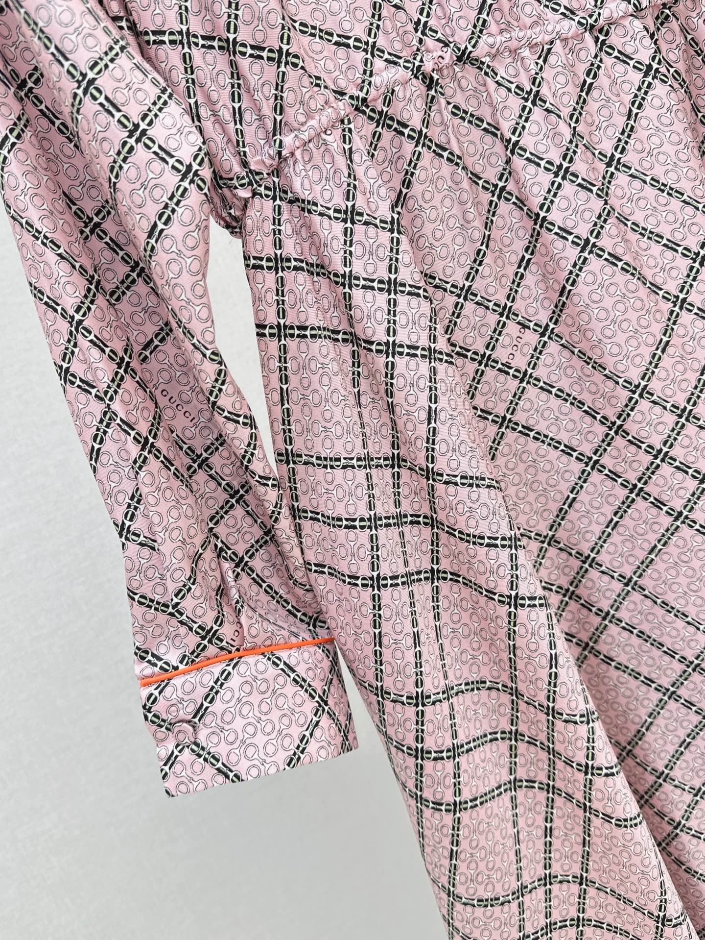 Gu* 25ss print silk dress