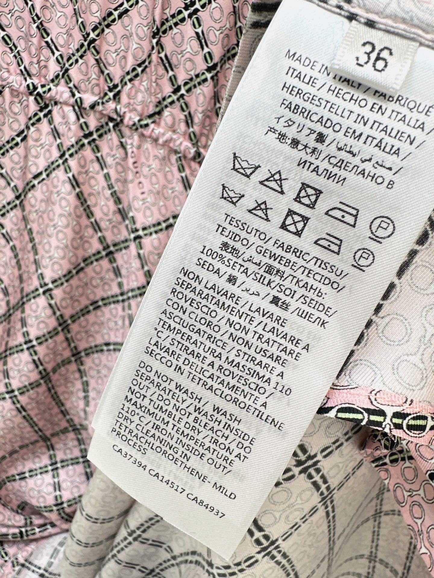 Gu* 25ss print silk dress