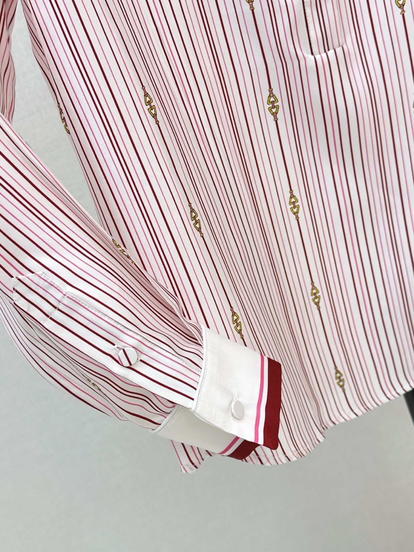 Gu* 25ss printed silk shirt