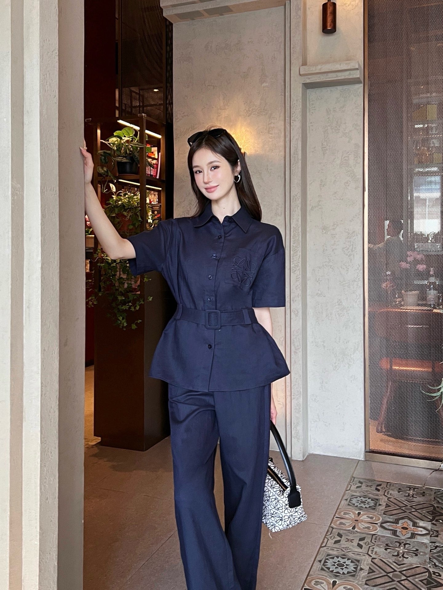 Loe* 25ss Linen leisure suit