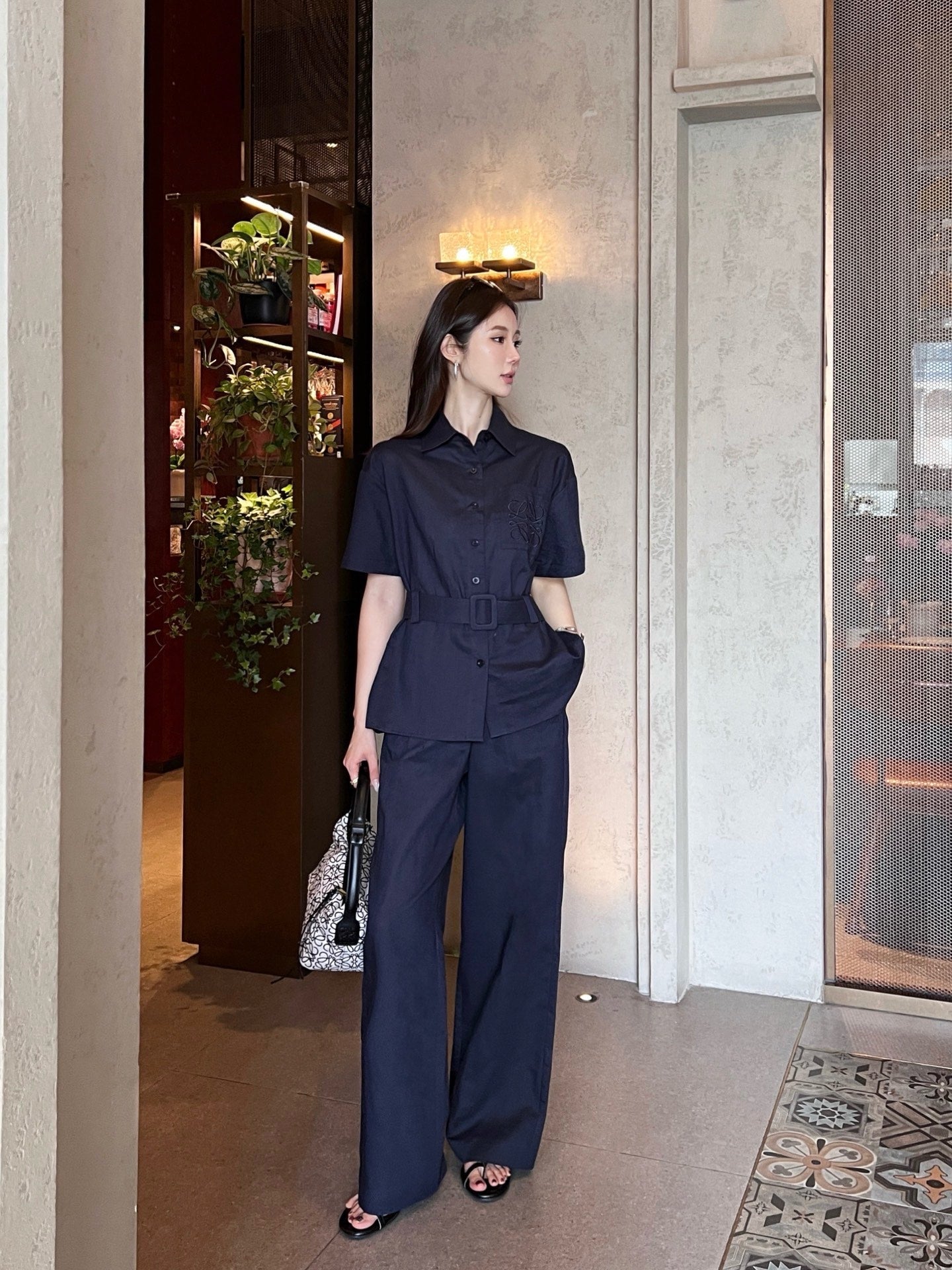 Loe* 25ss Linen leisure suit