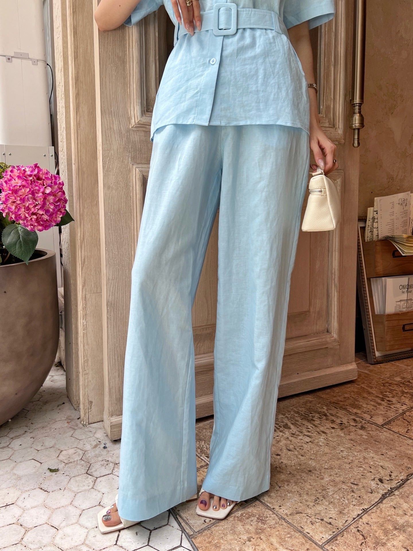 Loe* 25ss Linen leisure suit