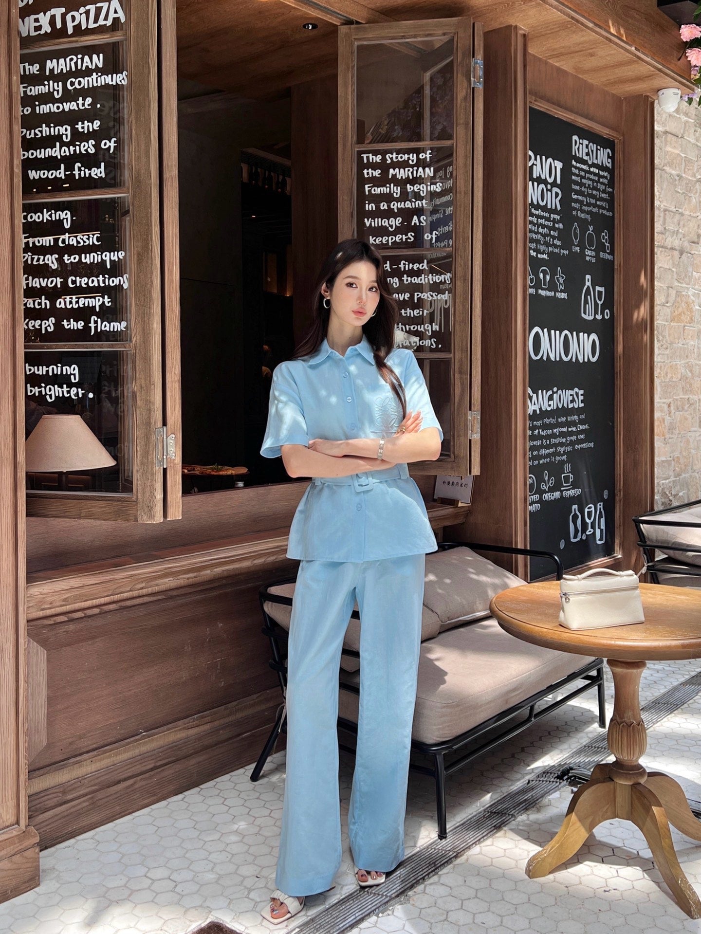 Loe* 25ss Linen leisure suit