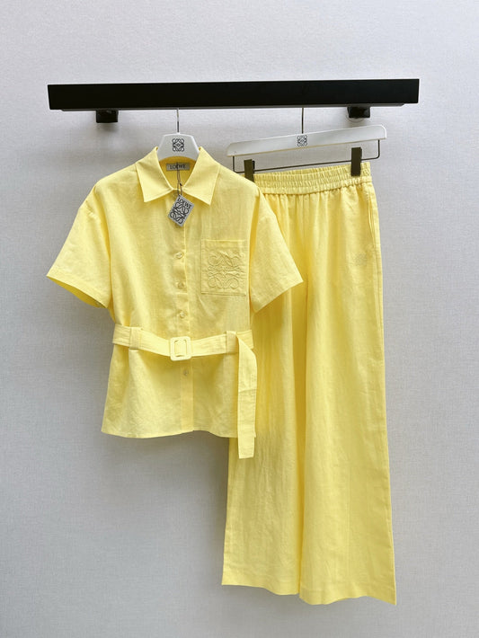 Loe* 25ss Linen leisure suit