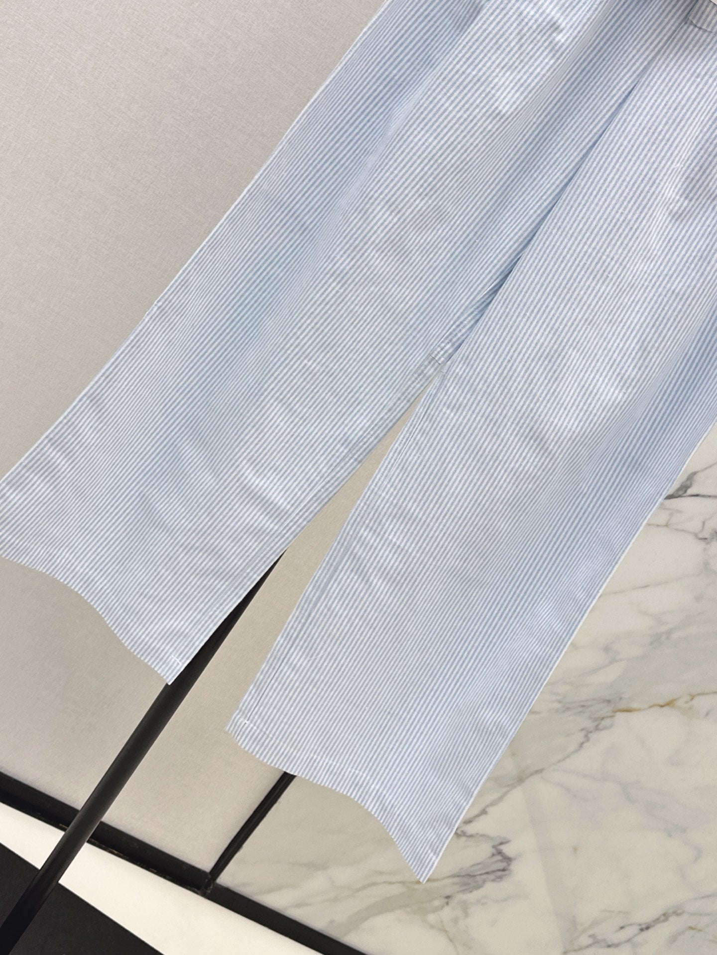 Wang* 25ss Denim waist panel wide-leg pants